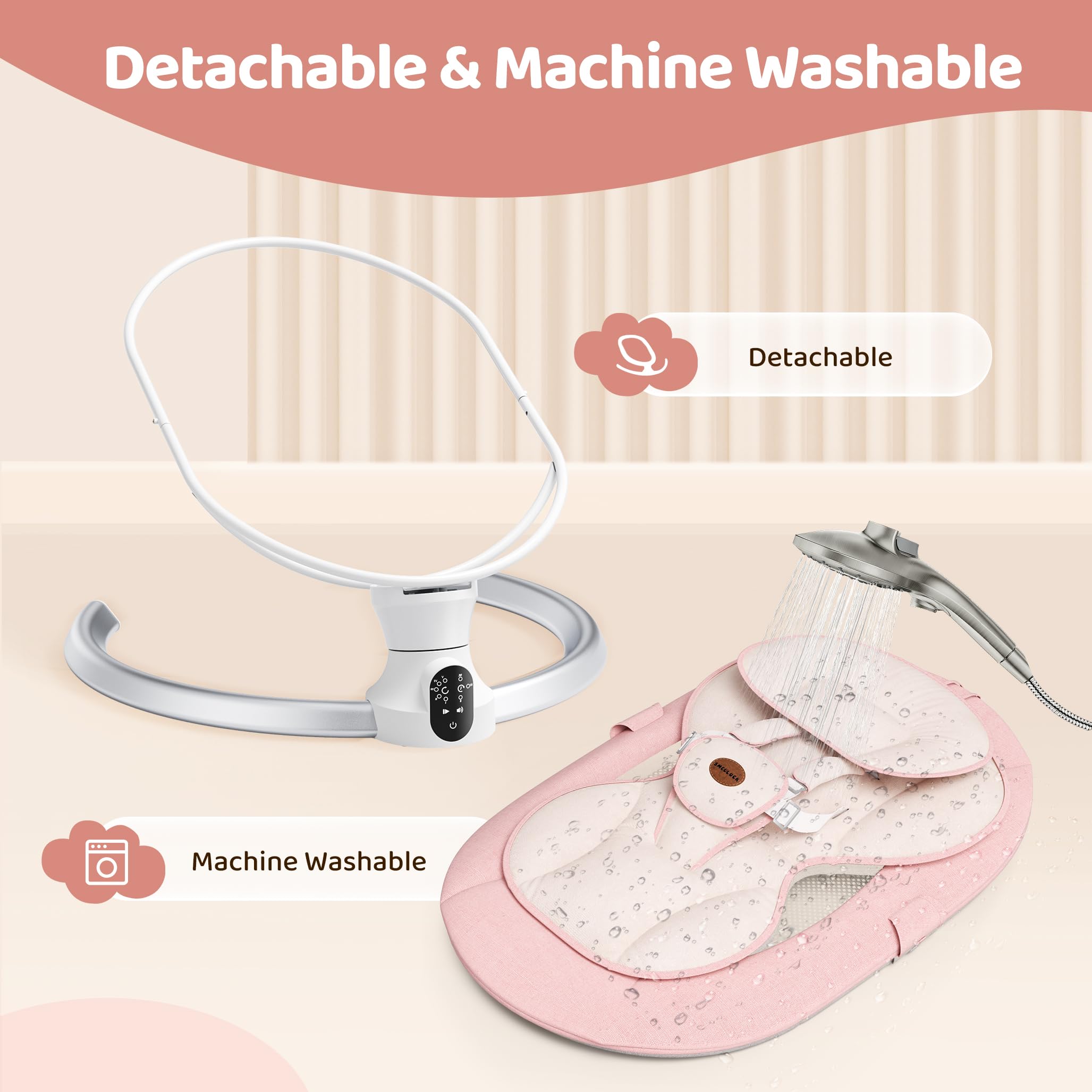 Smelluck crystal velvet cushion feels soft against baby's skin