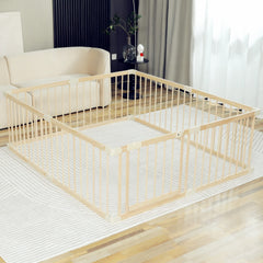 Smilebaby playpen gate section highlights secure entry for safe access