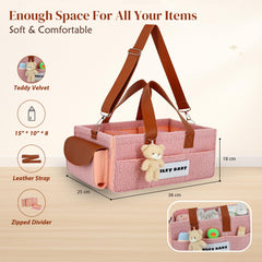 Smiley Baby nappy caddy organizer side pocket for additional storage