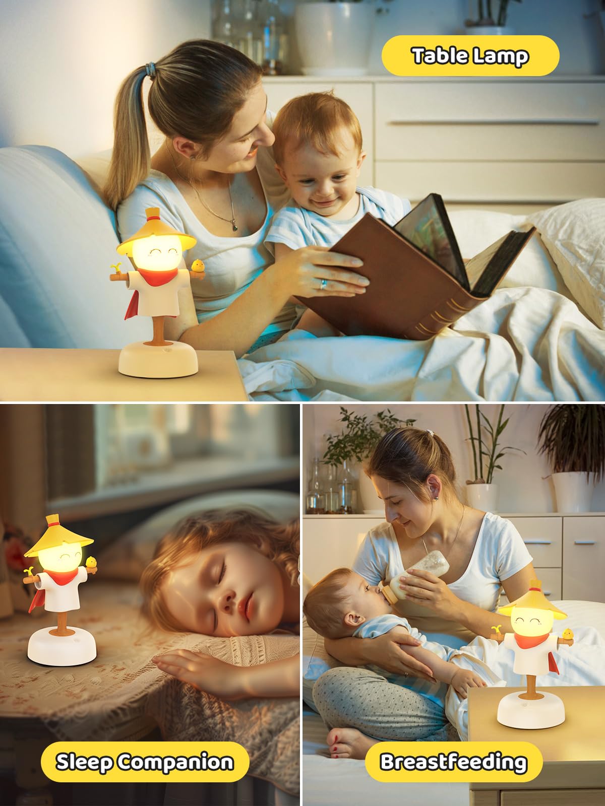 Smiling Shark auto-off timer night light supports calm bedtimes