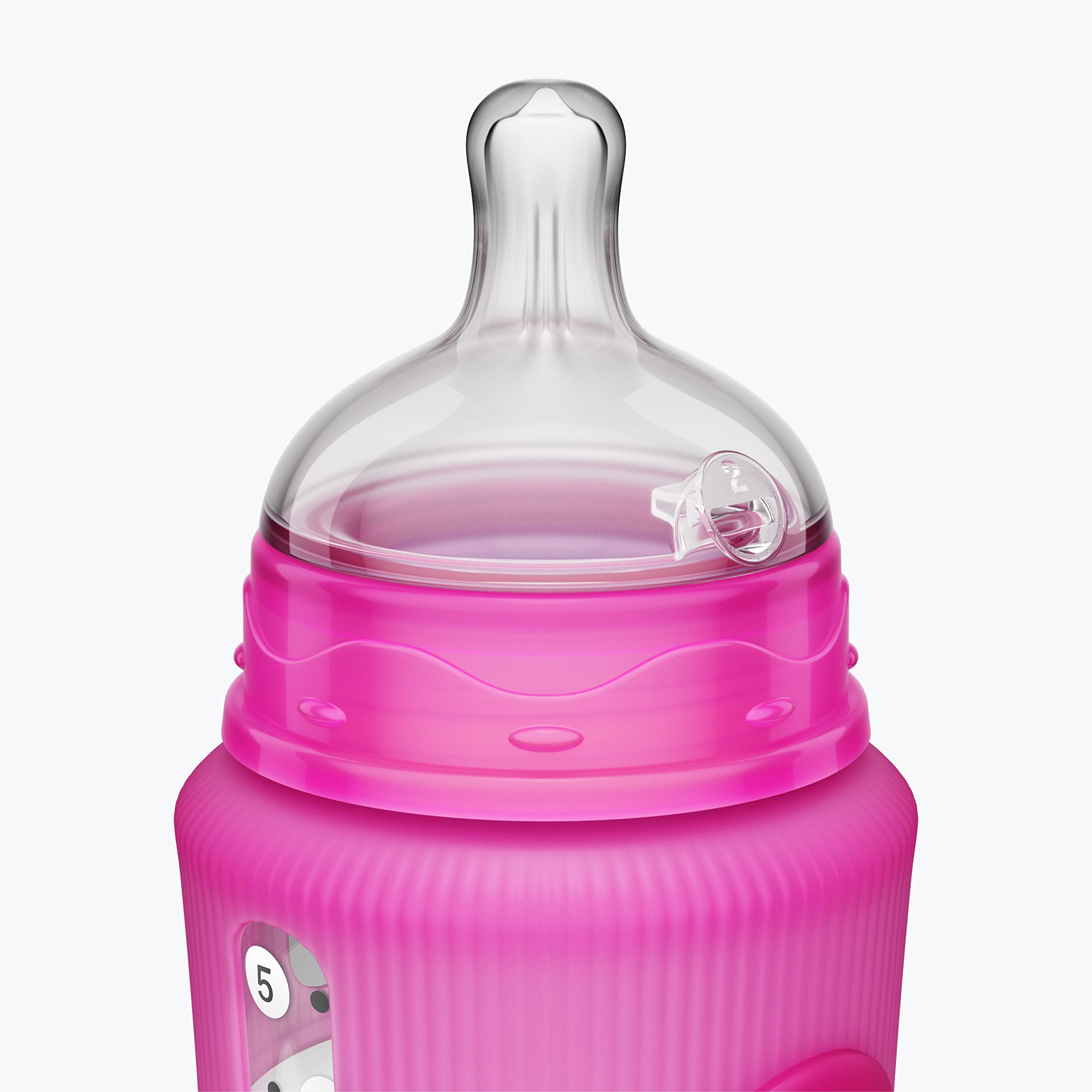 Smilo pink bottle design ready for everyday feeding routines