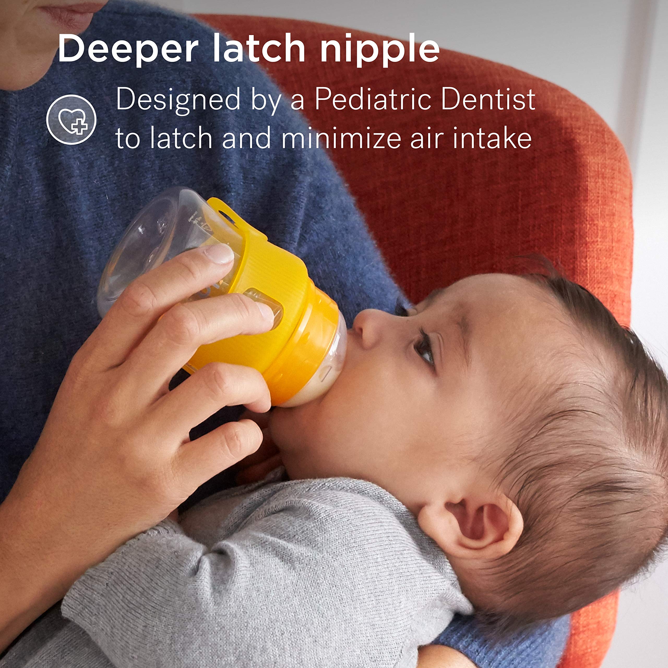 Smilo BPA-free nipple ensures safe, simple cleaning through dishwasher-friendly design
