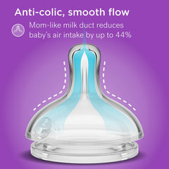 Smilo compatible nipple works with all Smilo bottles for easy feeding transitions