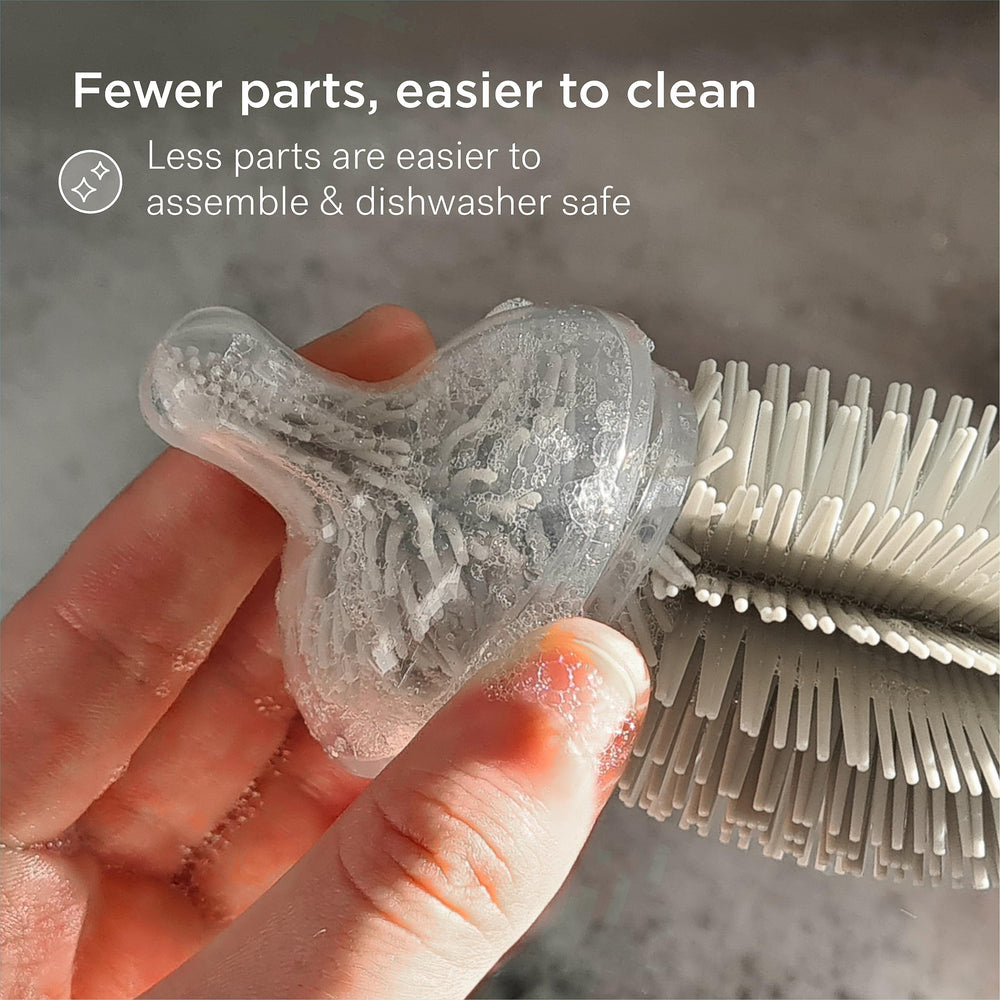 Smilo easy-clean BPA-free bottle parts for safe cleaning.