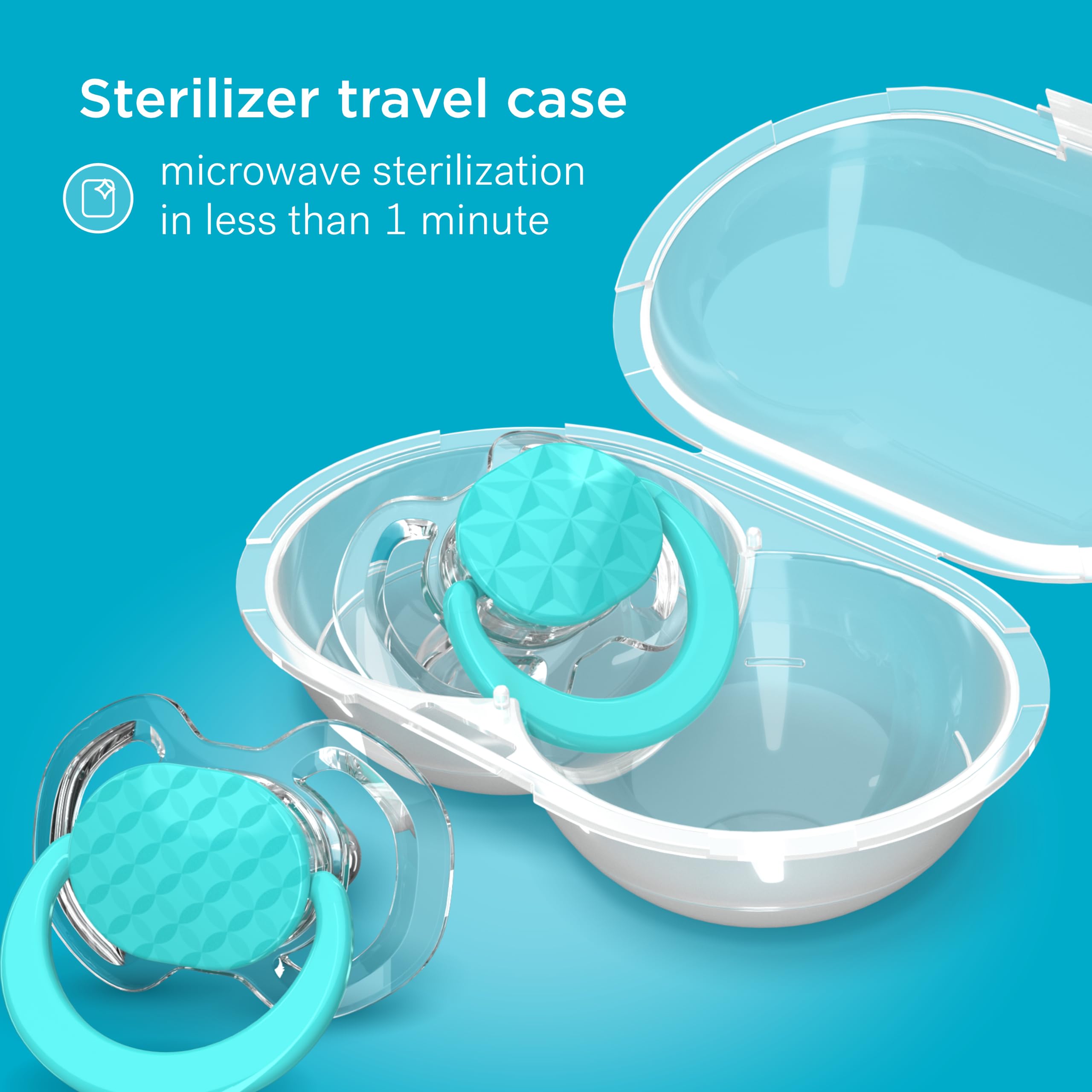 Smilo pacifier is dishwasher safe for easy cleaning.