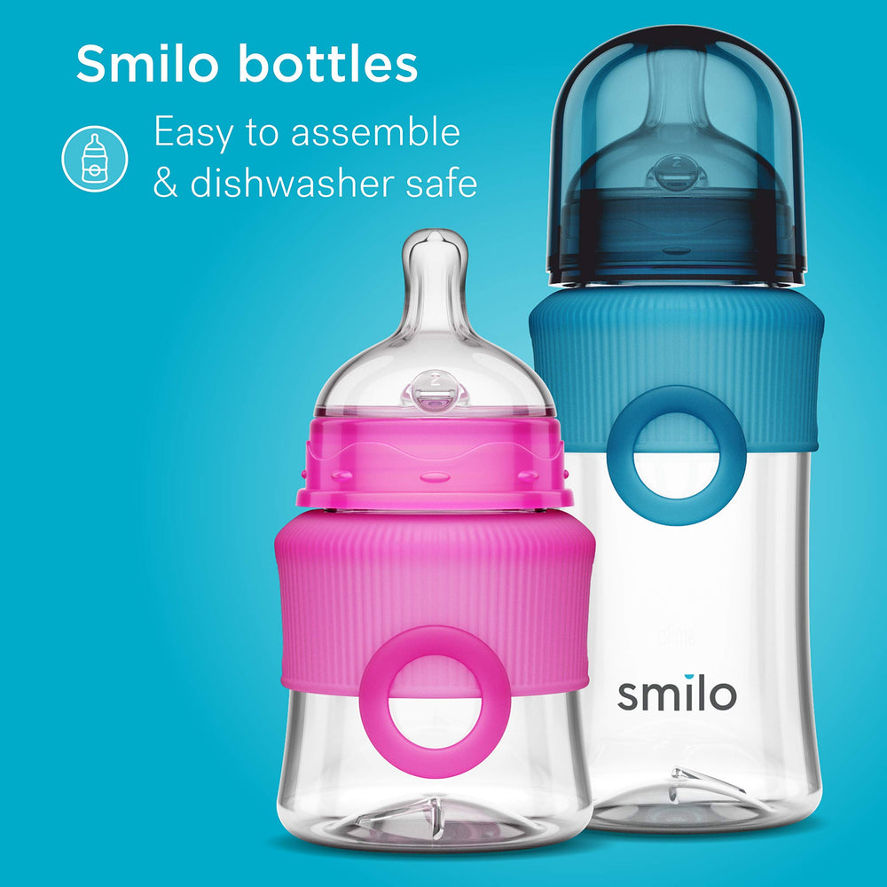 Smilo pack of 6 nipples ready to fit stage 2 feeding needs