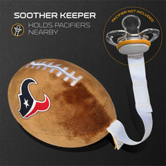 Smilo soft plush football toy doubles as soothing companion and cuddle buddy.