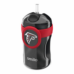 Smilo straw cup with Atlanta Falcons license for toddler team pride and easy sipping.