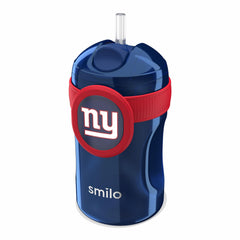 Smilo straw cup with Giants logo close-up, ideal for team pride during meals.