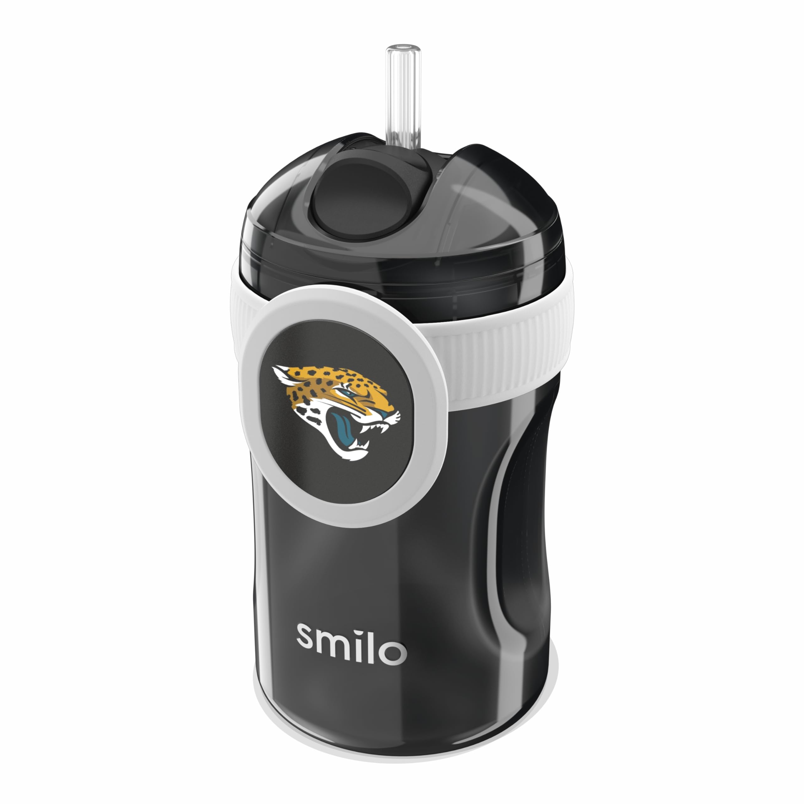 Smilo Straw Cup with Jacksonville Jaguars license, kid-friendly team pride and safe materials.
