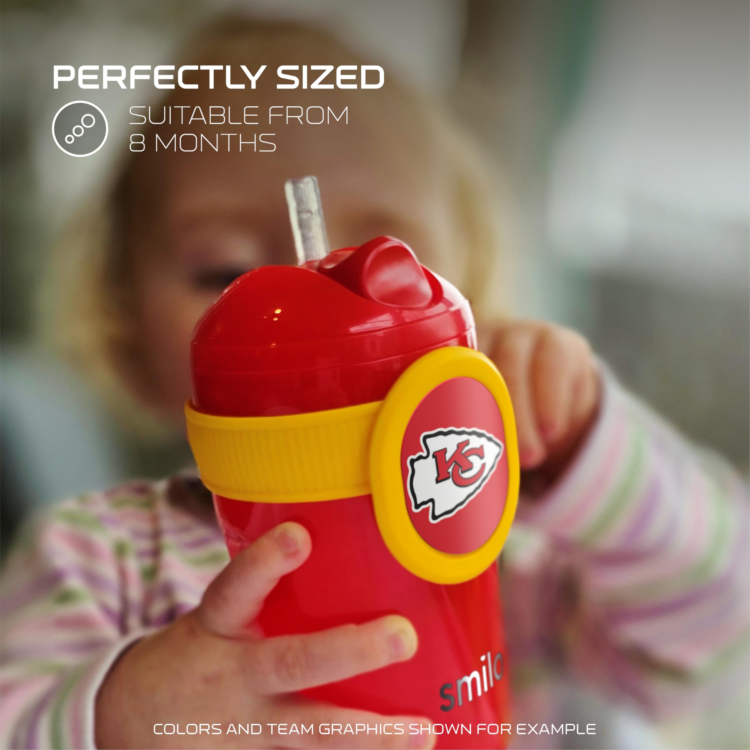 Team pride design on Smilo Cup supports sports enthusiasm and hydration