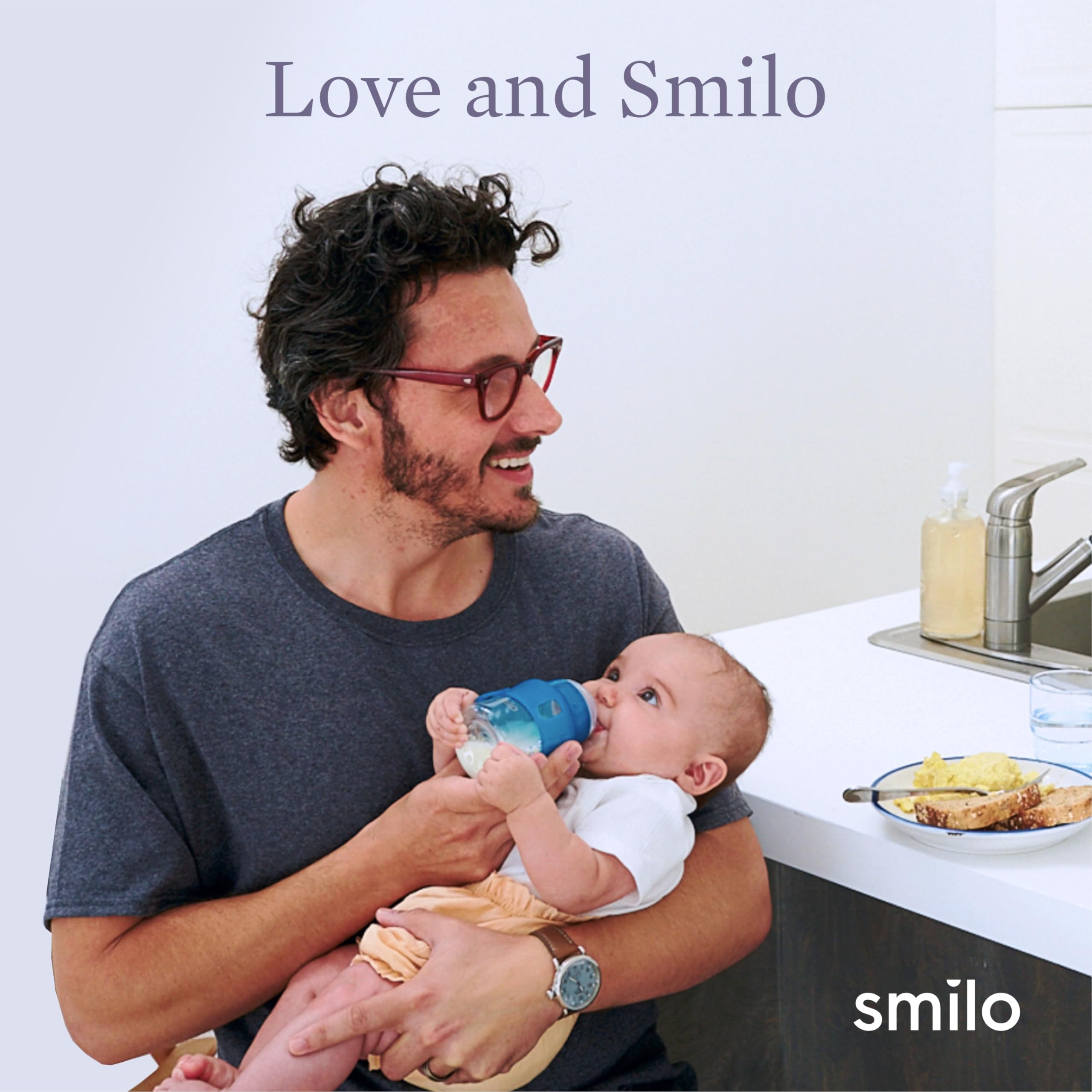 Smilo stroller-friendly plush toy stays within reach during outdoor adventures.