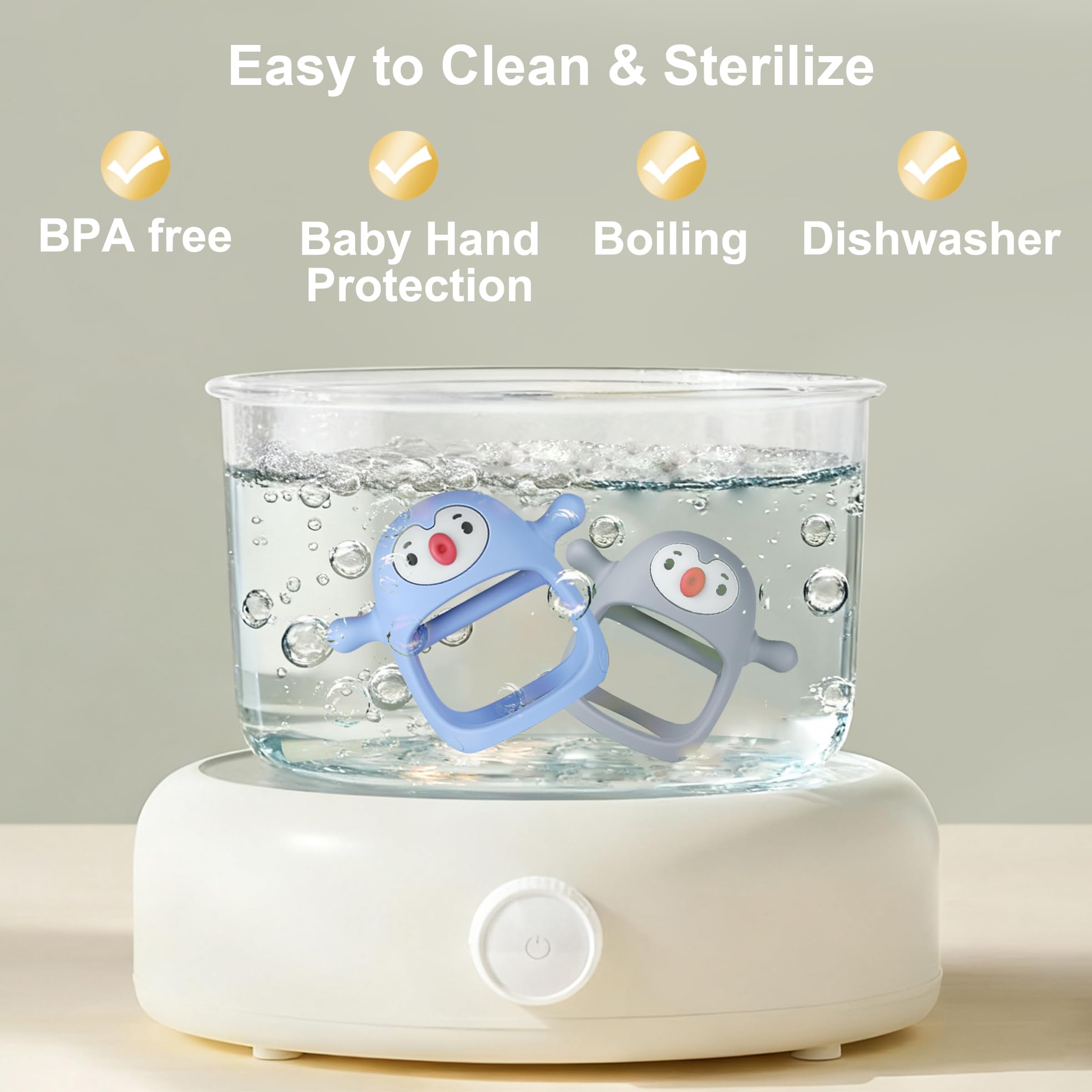 Smily Mia Dishwasher-Safe Teether is easy to clean