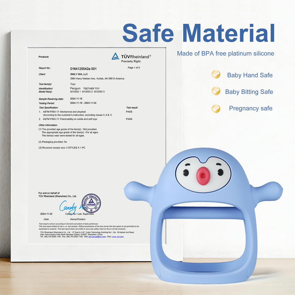 Smily Mia Freezer-Safe Teether provides cooling relief