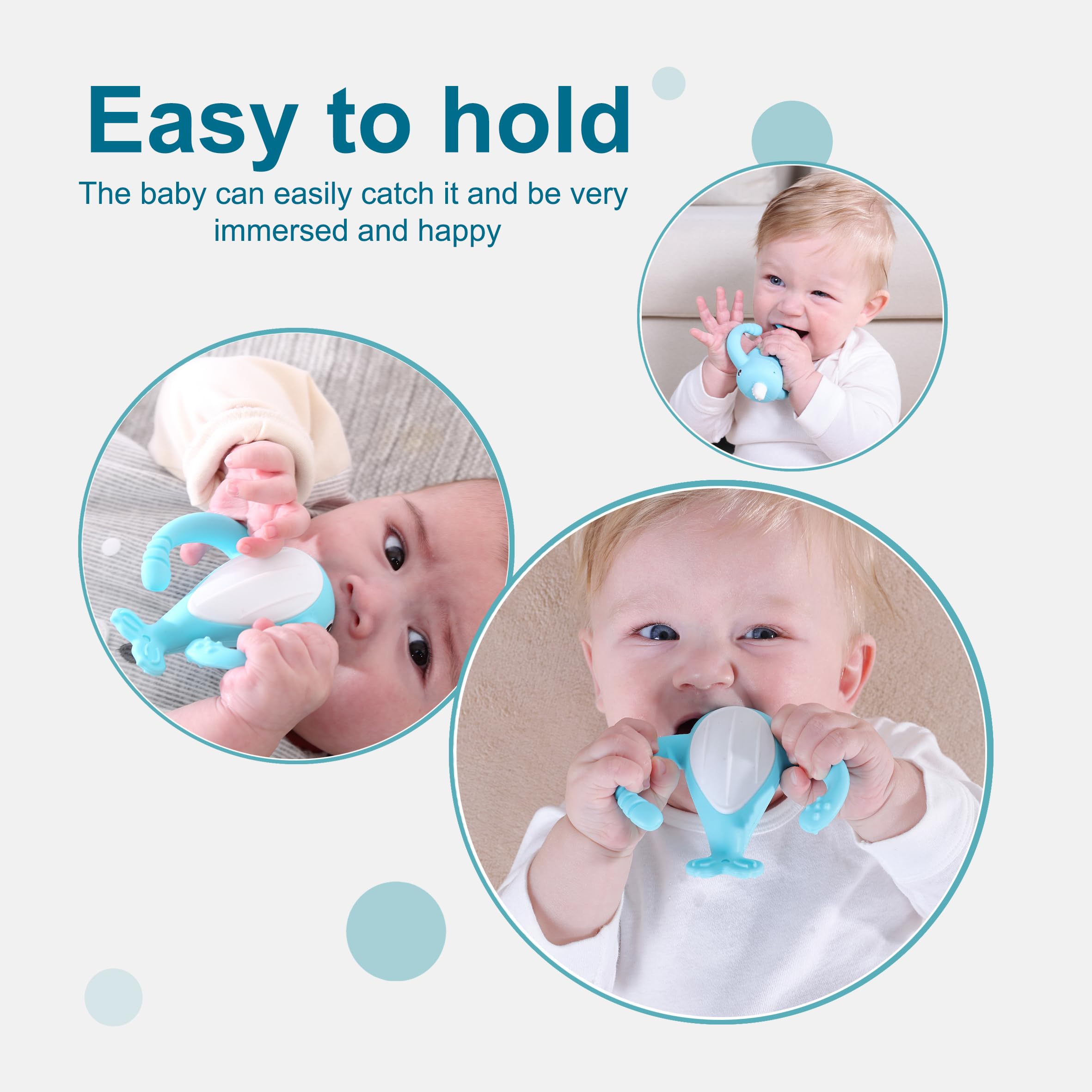 Smily Mia Narwhal push-pop stomach promotes fine motor skills
