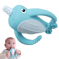 Smily Mia Narwhal teether front gums for soothing relief during teething