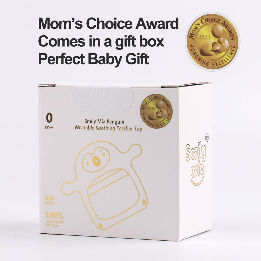 Smily Mia Penguin Teether two-pack highlights value and versatility.