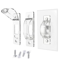 Smloplom light-switch-guard 2-pack prevents accidental switching by children.