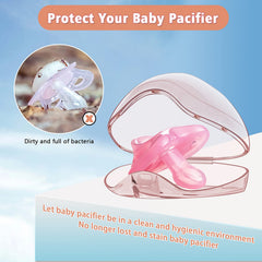 Smlpuame pacifier case uses BPA-free ABS for safe, durable storage