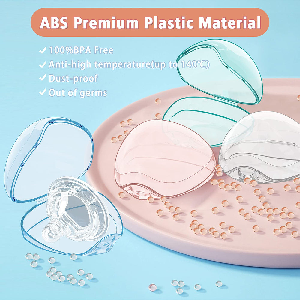 Smlpuame pacifier case is lightweight and clip-on for easy attachment to bags or strollers