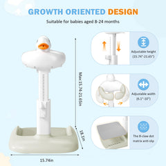 SMLXLXX height adjustment mechanism shown for growing toddler.