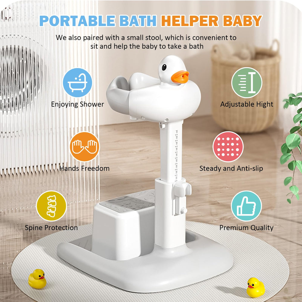 SMLXLXX quick-install frame offers one-step setup for bath time