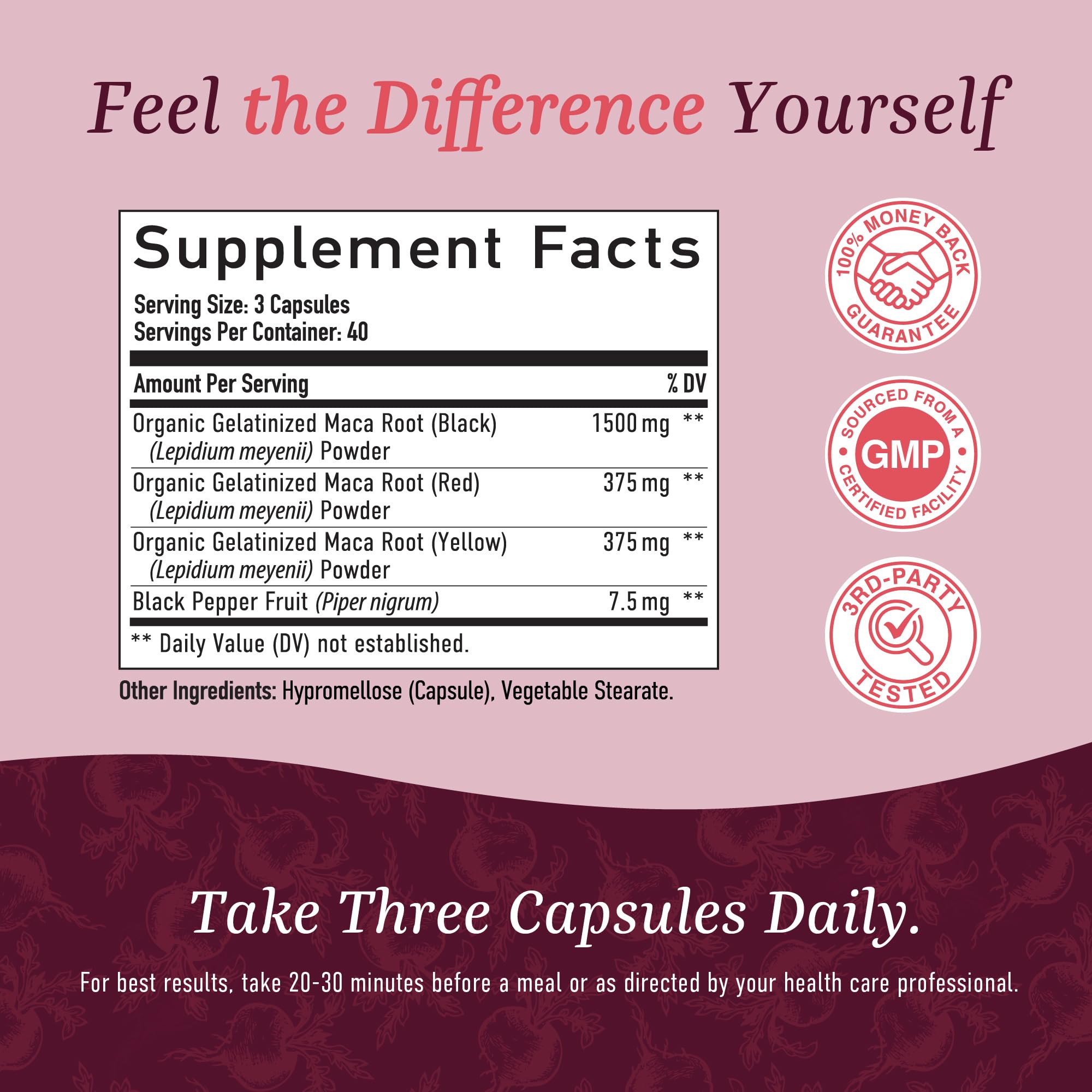SMNutrition adaptogen-rich maca blend supports natural energy and stamina.