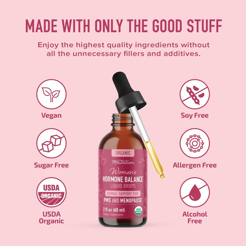 Daily routine scene with drops added to beverage for easy daily use.