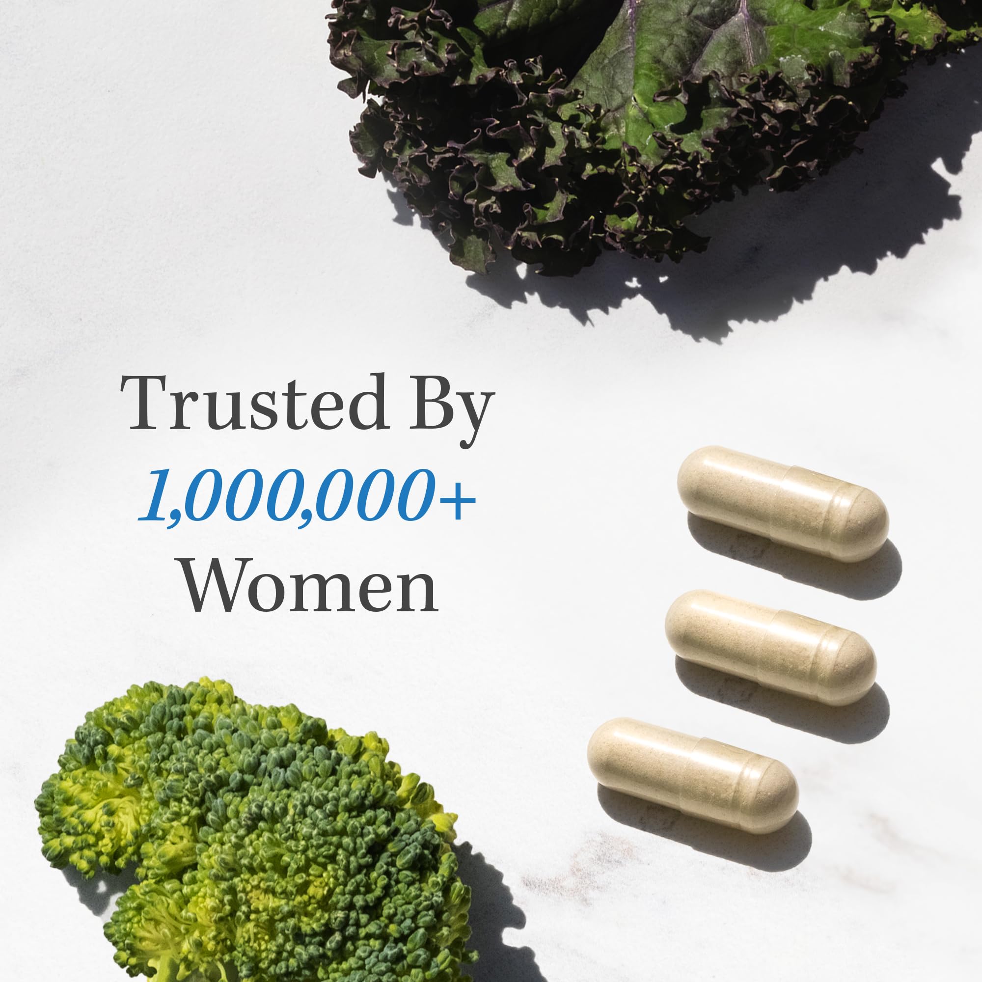 SMNutrition Ovarian Support bottle with dosage guidance for regular cycles.
