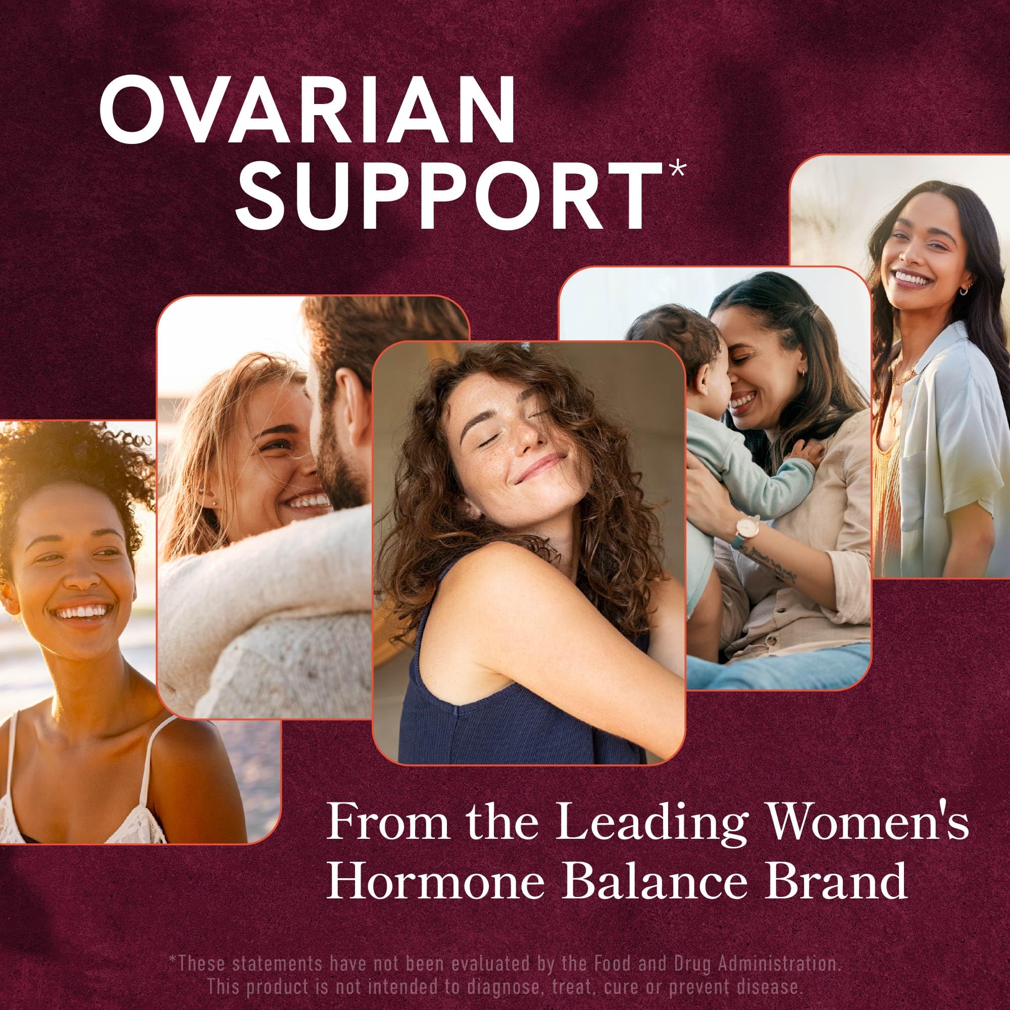 SMNutrition Ovarian Support tablets featuring folate for reproductive health.