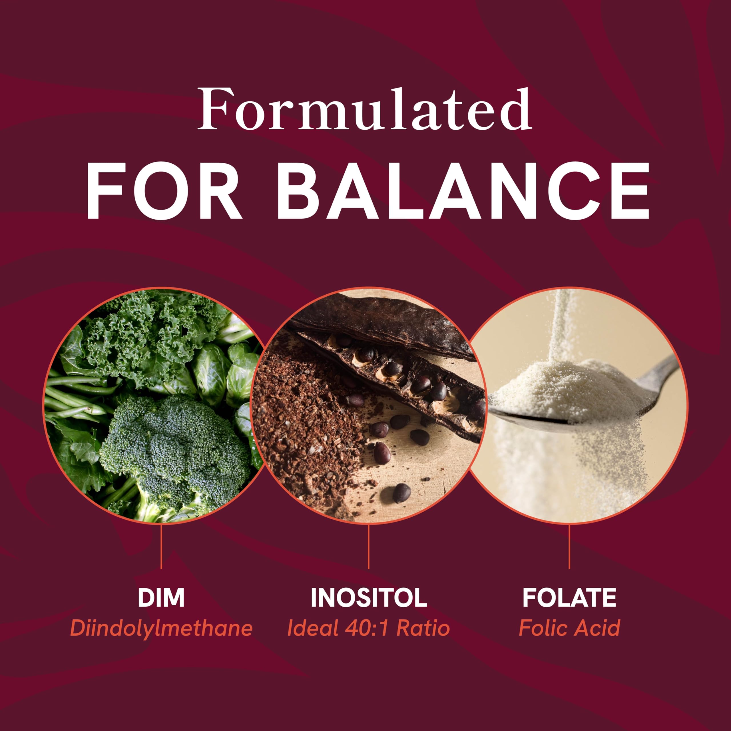 SMNutrition Ovarian Support bottle view emphasizes DIM ingredients for balanced hormones.