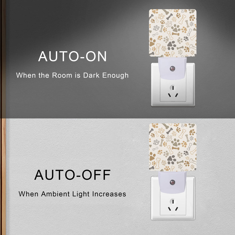Smoaffly nursery paw print night light creates a calm bedtime ambiance