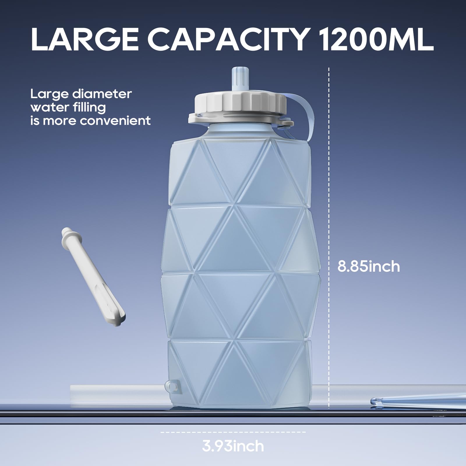 Smokitcen 1.2 liter enema kit offers ample capacity for thorough cleansing