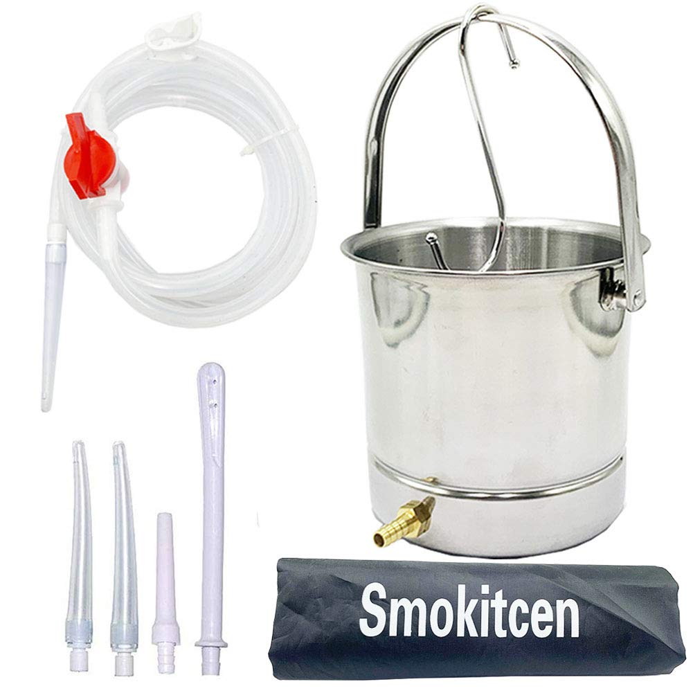 Smokitcen coffee enema bucket 2qt in stainless steel for home use