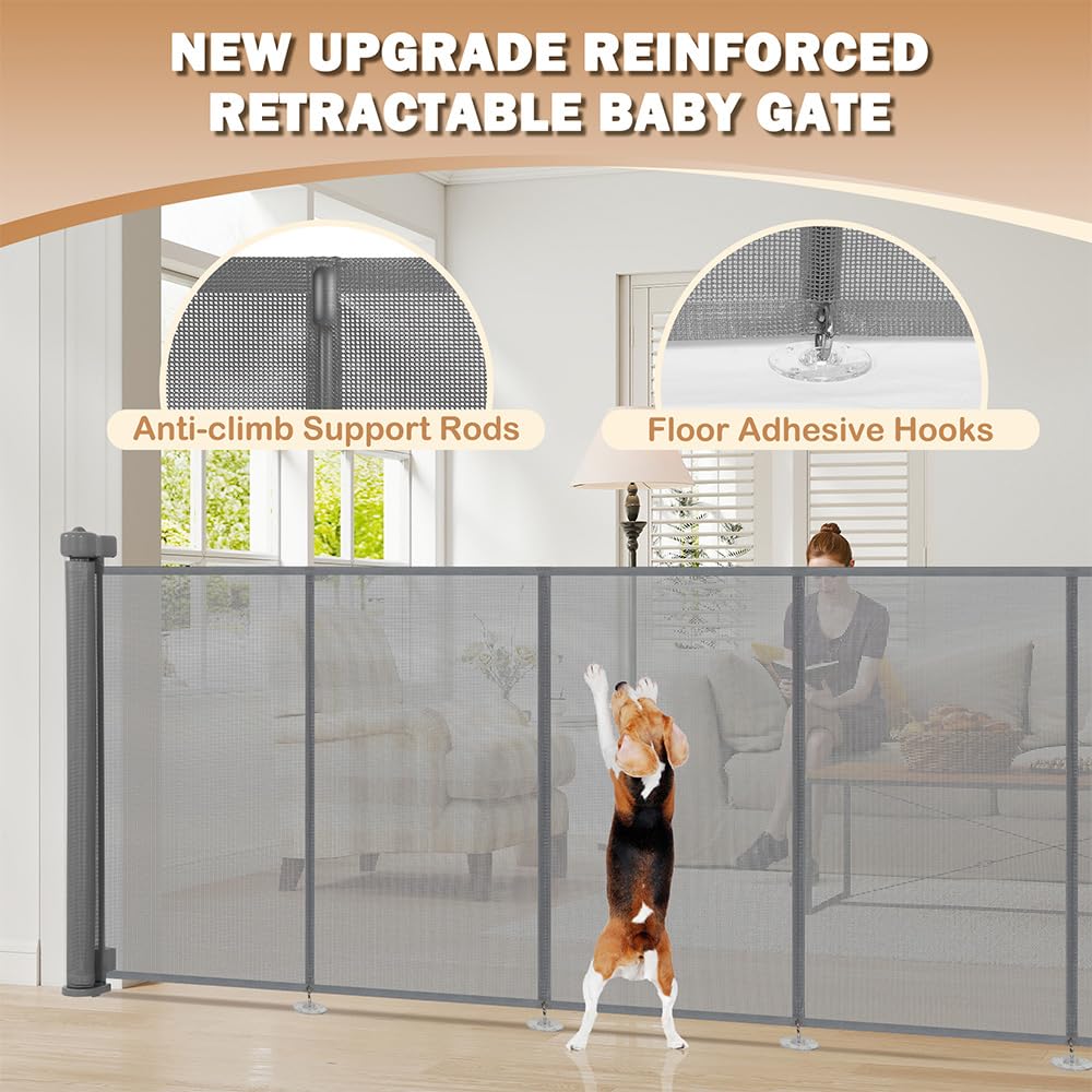 SMONTER gate at 33-inch height protecting stairs and entryways