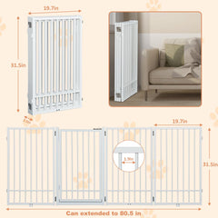 SMONTER dog gate in living room setup providing a safe boundary for pets.