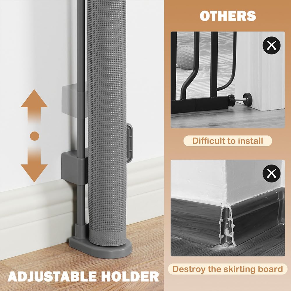 SMONTER gate height option set to 44 inches in an entryway.