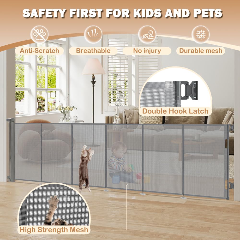 SMONTER gate installation on stairs is quick and tool-free