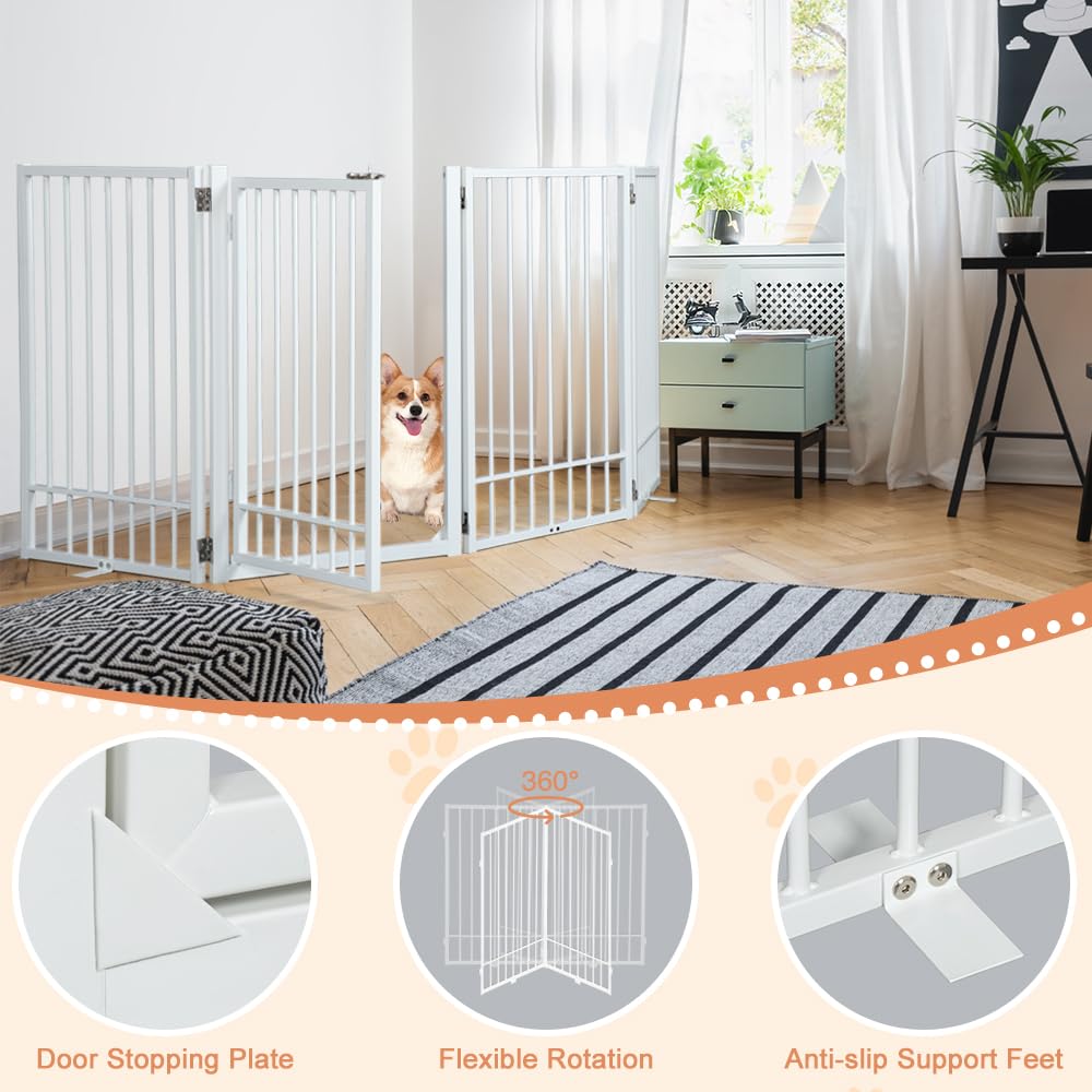 SMONTER metal panels used as a sturdy barrier in a doorway or hallway.