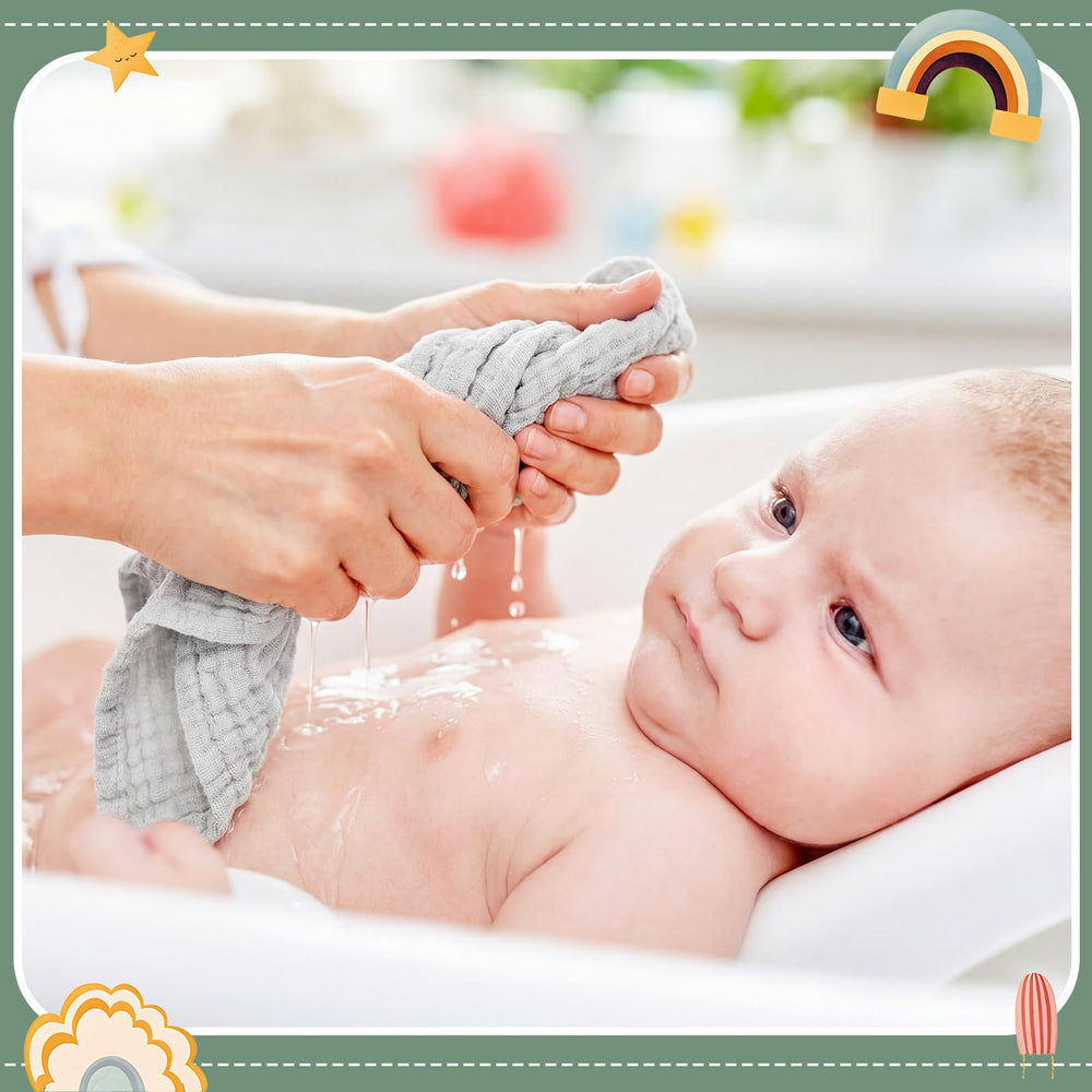 SmoothNovelty bath time cloths with breathable fabric for babies