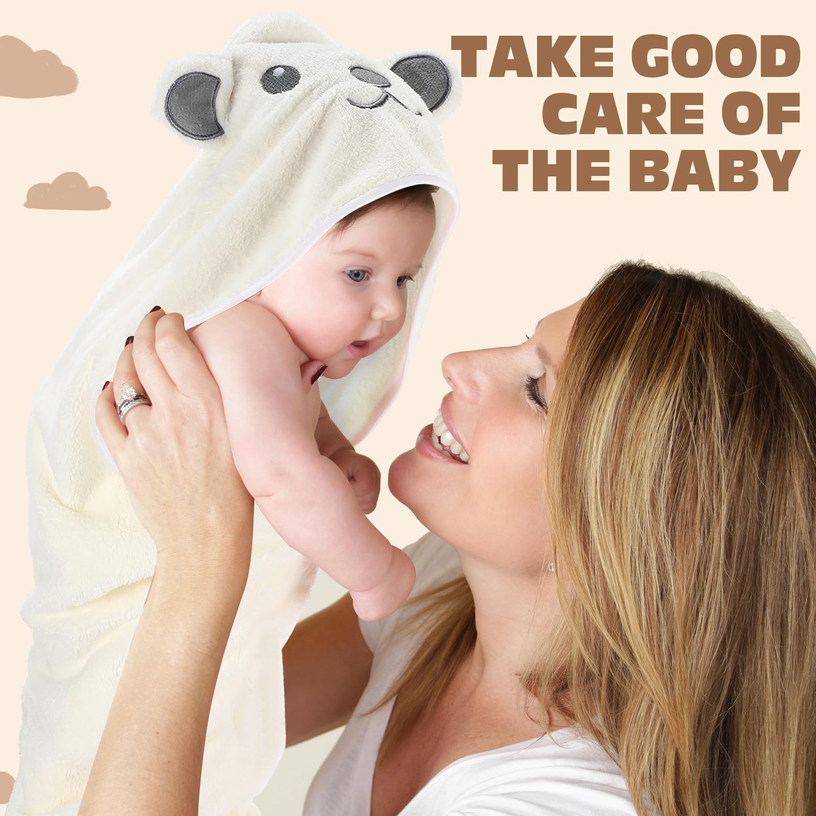 SmoothNovelty gift-ready baby towel set, perfect for baby showers.