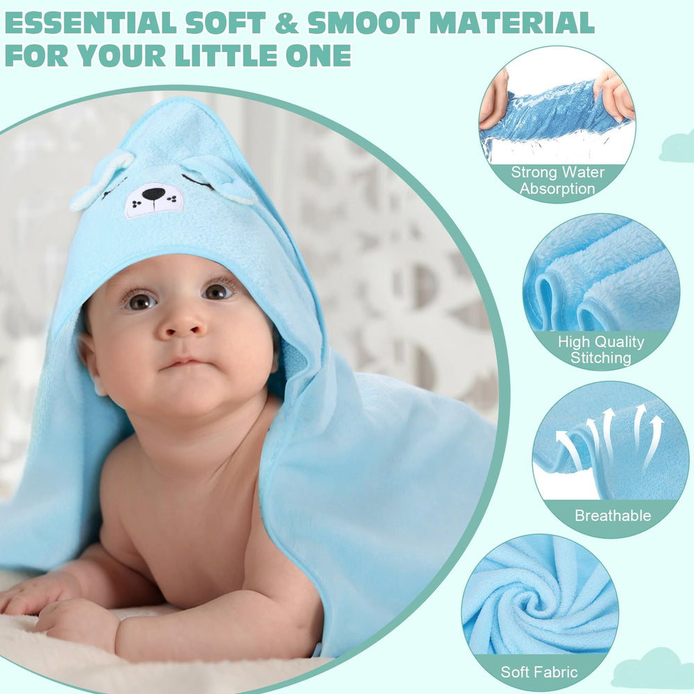 SmoothNovelty dinosaur hooded towel, absorbent fabric for quick drying after bath.