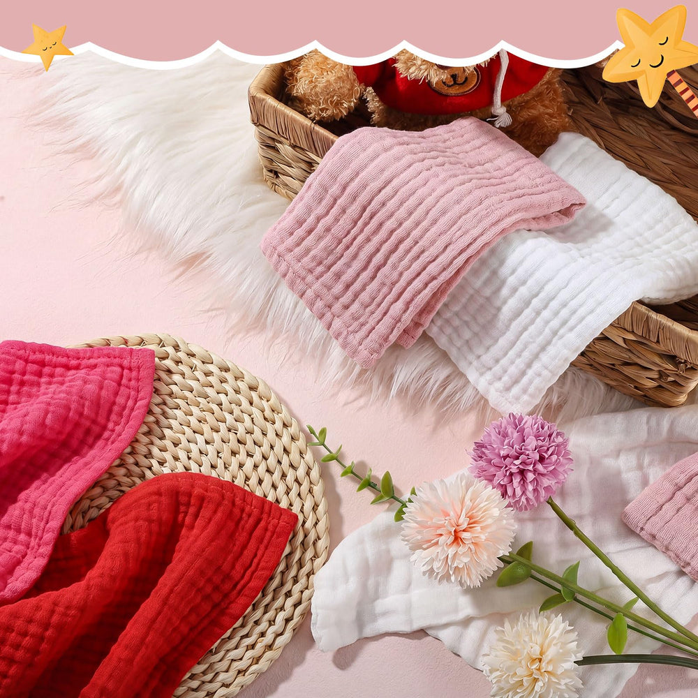 SmoothNovelty machine-washable washcloths stay soft after many washes.