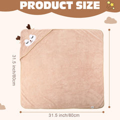 SmoothNovelty multicolor hooded towels with animal designs for cheerful baby bath time.