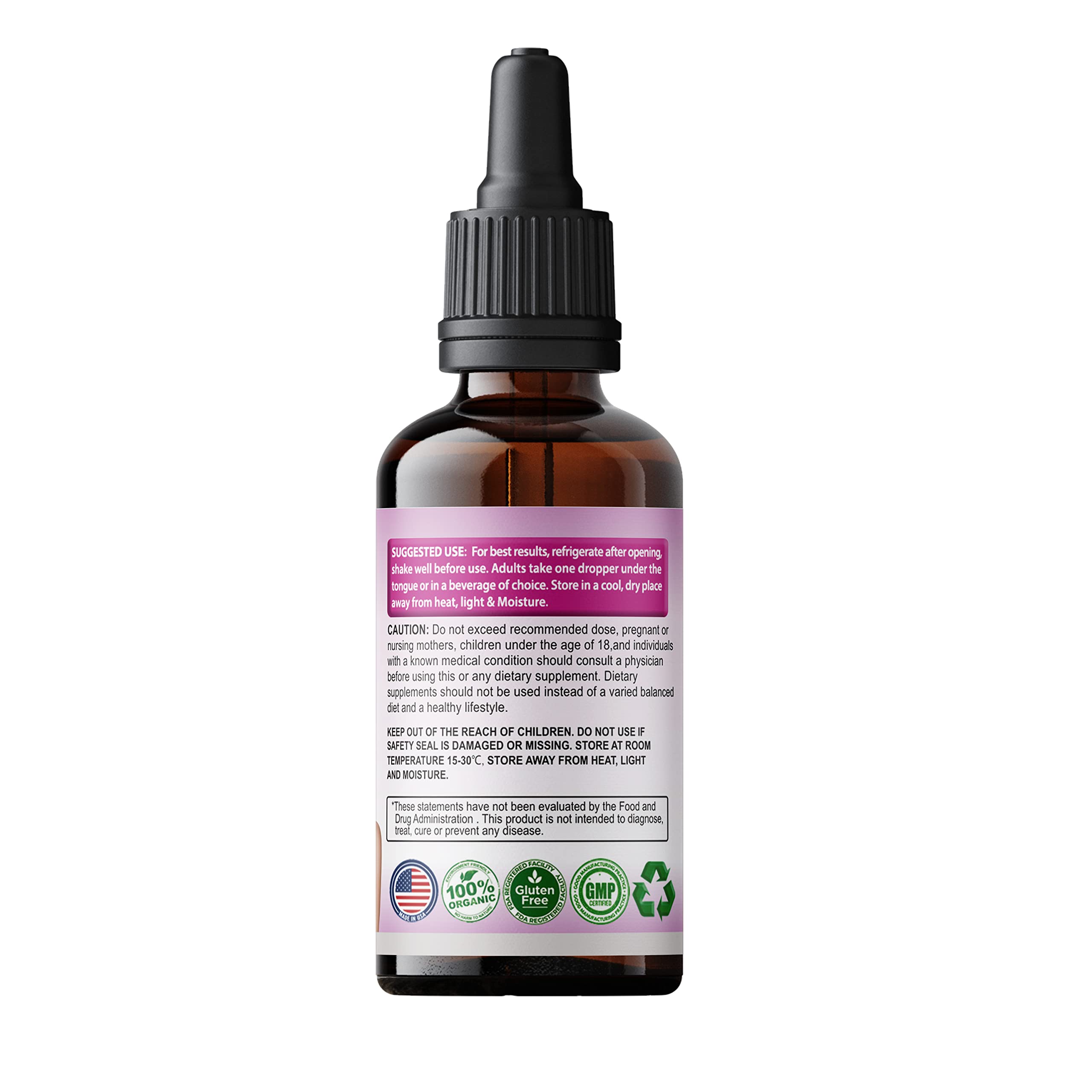 SMSHealthProducts Pueraria Mirifica Drops packaging—premium bottle and cap presentation.
