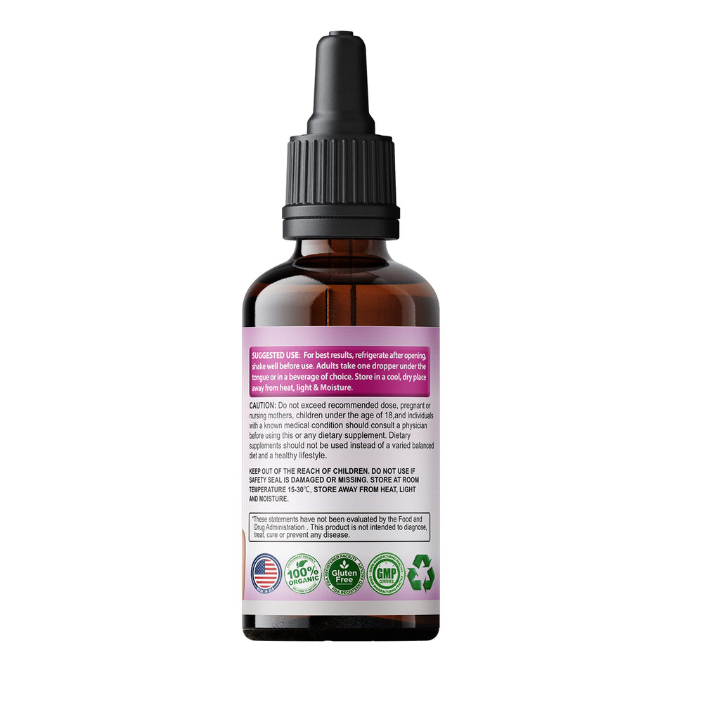 SMSHealthProducts Pueraria Mirifica Drops packaging—premium bottle and cap presentation.