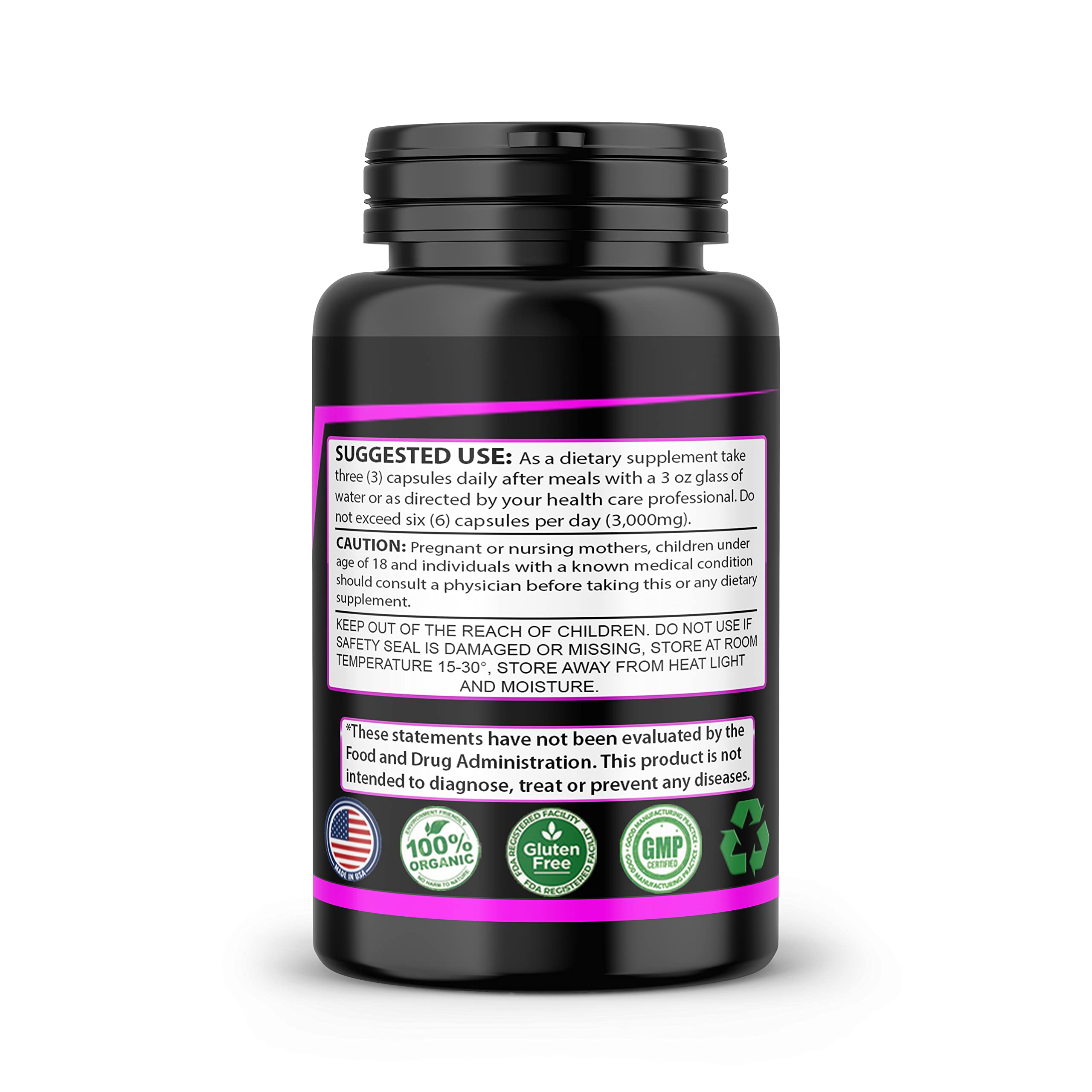 SMS Health Products Pueraria Mirifica pills ingredients chart; 10:1 extract verified.