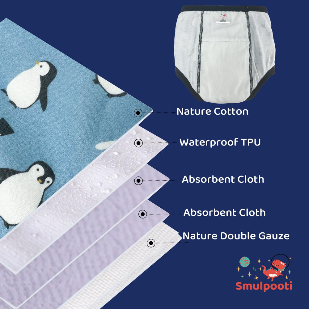 SMULPOOTI soft cotton outer shell with breathable lining for training comfort.