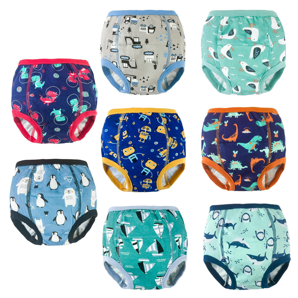 SMULPOOTI six-layer training pants provide strong daytime absorption for potty learning.