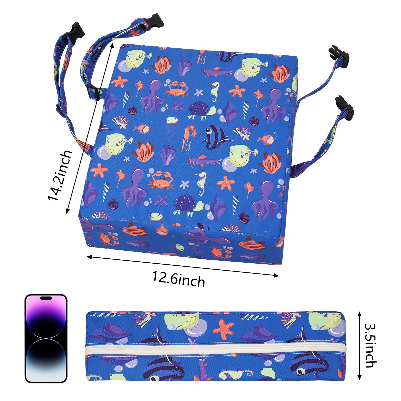 SMZCTYI booster seat blue portable option for home and picnics.